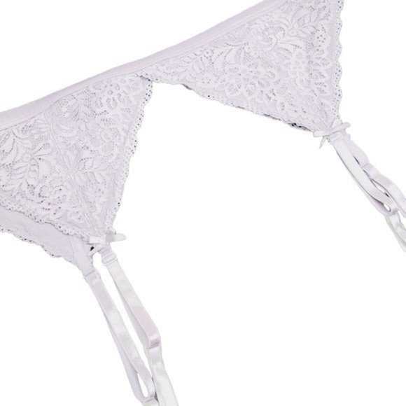 * garter belt 3X women's plus size floral lace 42" with stretch purpleb - Picture 1 of 9